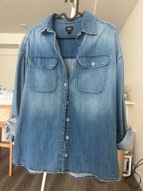 Lee Medium Blue Denim Shirt Jacket